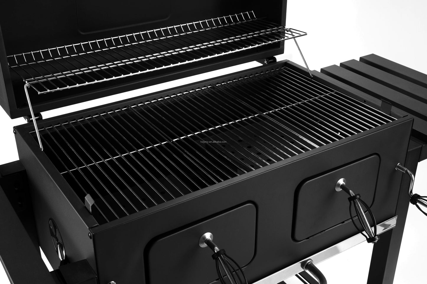 Factory Original Charcoal BBQ Grill With Side Tables Outdoor Smoker Ideal For Camping Tailgating Patio Garden