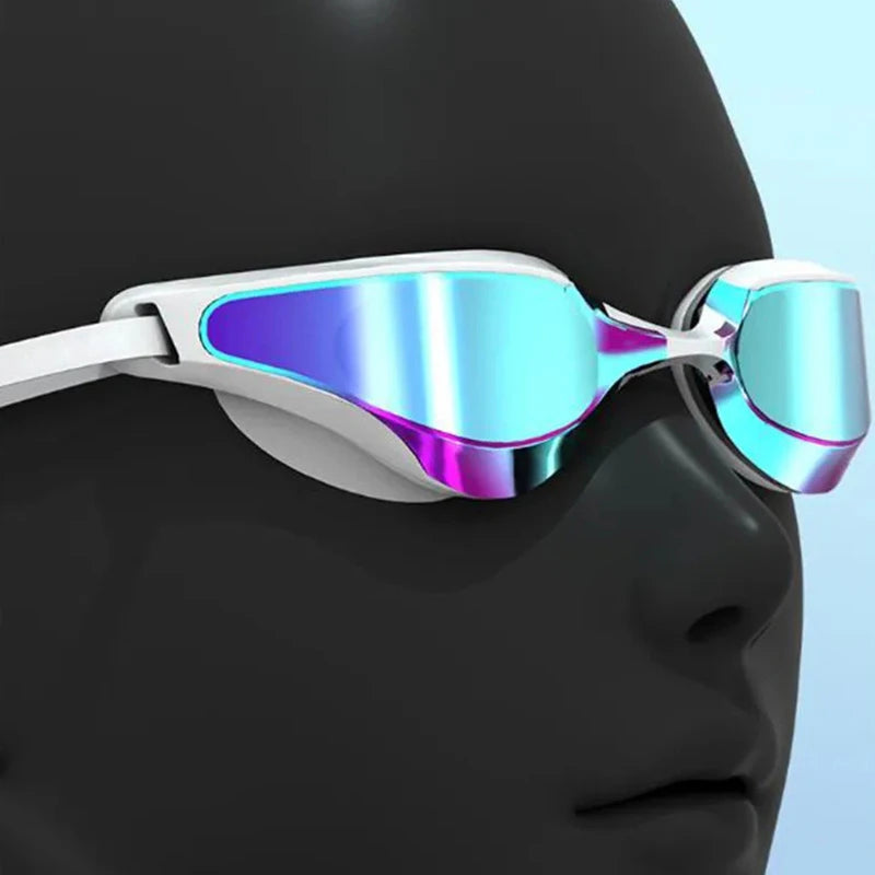 Electroplated Swimming Goggles For Women Men Waterproof Anti Fog Anti UV Diving Glasses Swimming Training Accessories