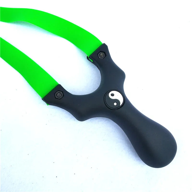 Professional Super Hard Resin Outdoor Slingshot Catapult, Hunting with Flat Rubber Band, Strong Powerful Aiming Point