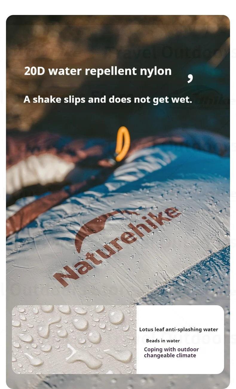 Naturehike Snowbird New Sleeping Bag Winter Duck Down Sleeping Bag Ultralight Camping Sleeping Bag Mummy 650FP Warm -10.8~3.8℃