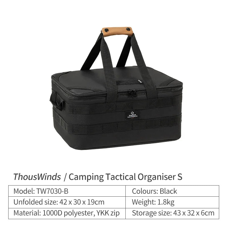 Thous Winds Outdoor Camping Storage Bag Meal Bag Large Storage Lamp Cookware Tableware Bag Picnic Travel Camp Bag Supplies
