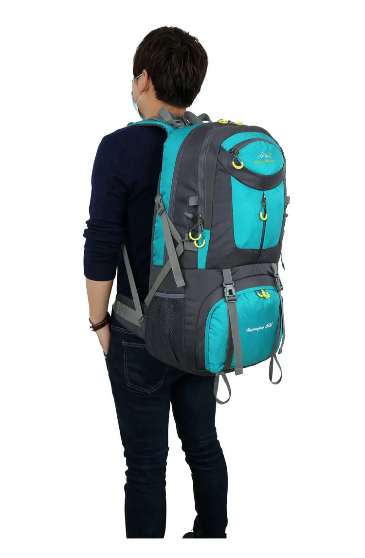 50l/60l-Large Capacity Mountaineering Bag,Large Load-Bearing Hiking Multi-Functional Outdoor Sports Tear Resistance Backpack