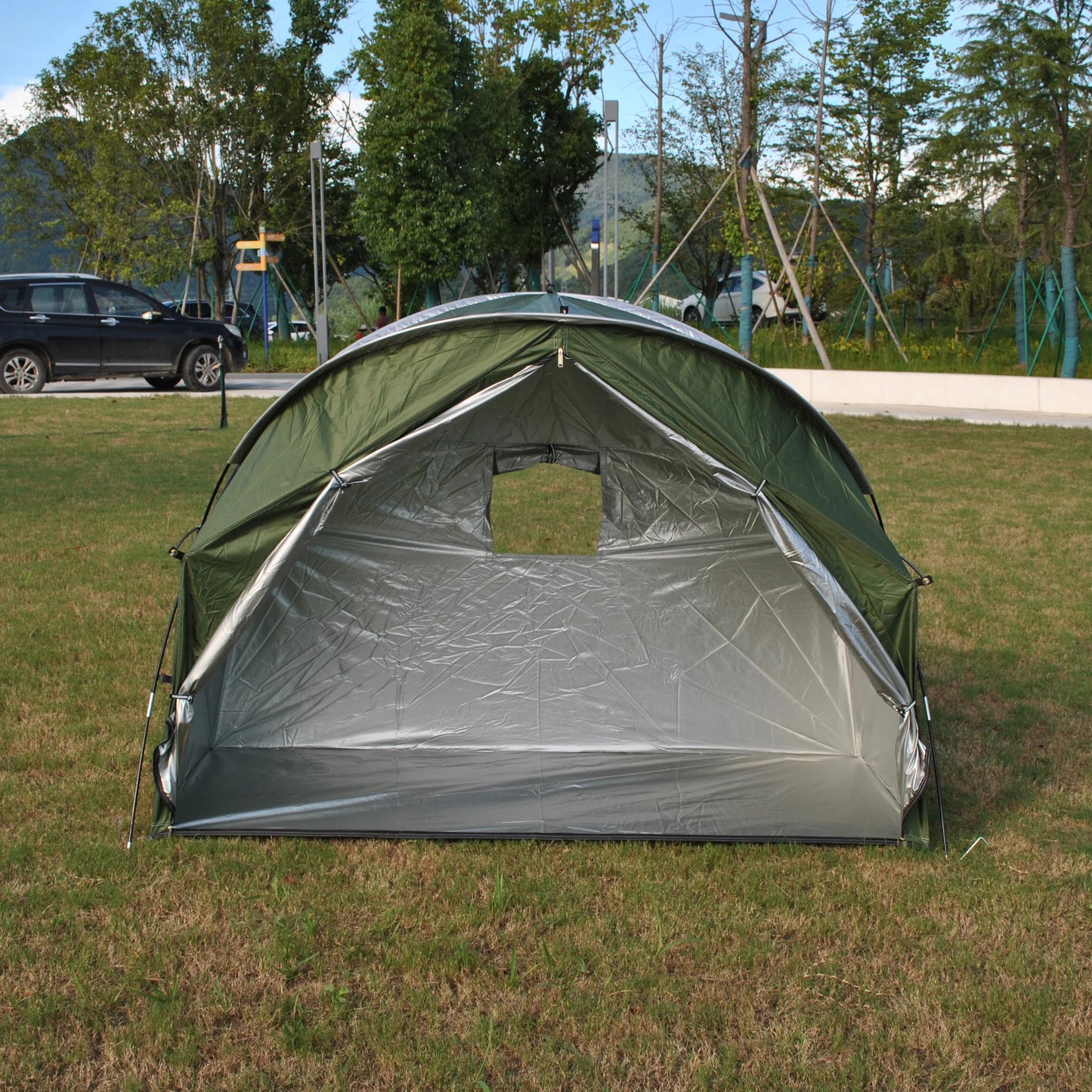 Durable Outdoor Sketching Tent for Backpacking,CZX-725 1 Person Tent Not Include Cot,1 Person Tent,Ground Tent,Practice Tent