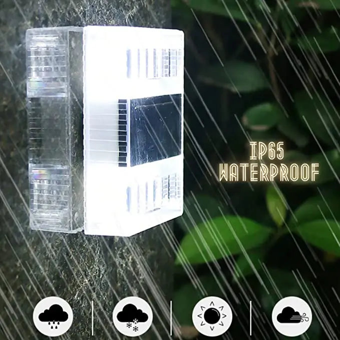 Solar 6LED Outdoor Light Solar Lighting Sensor Lamp Streetlights Exterior Garden Decoration Garland Waterproof Solar Wall Light