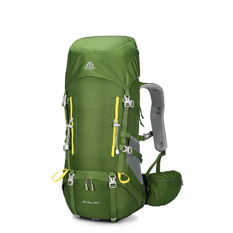 50L Outdoor Hiking Backpack Large Capacity Climbing Trekking Camping Bag, Durable Outdoor Backpack for Men Women Travel