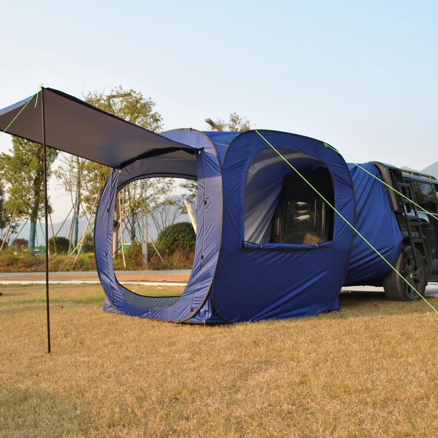 Car Tent Waterproof Tent, Car Tailgate Tent,Pop Up Car Rear Tent, SUV Tent Camping Car Tents for Campers Multipurpose Truck Tent