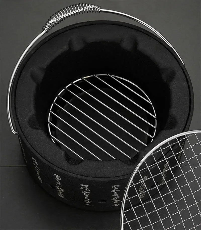 Japanese Barbecue Grill Mini Household Aluminium Alloy Charcoal Barbecue Stove Oven Accessories