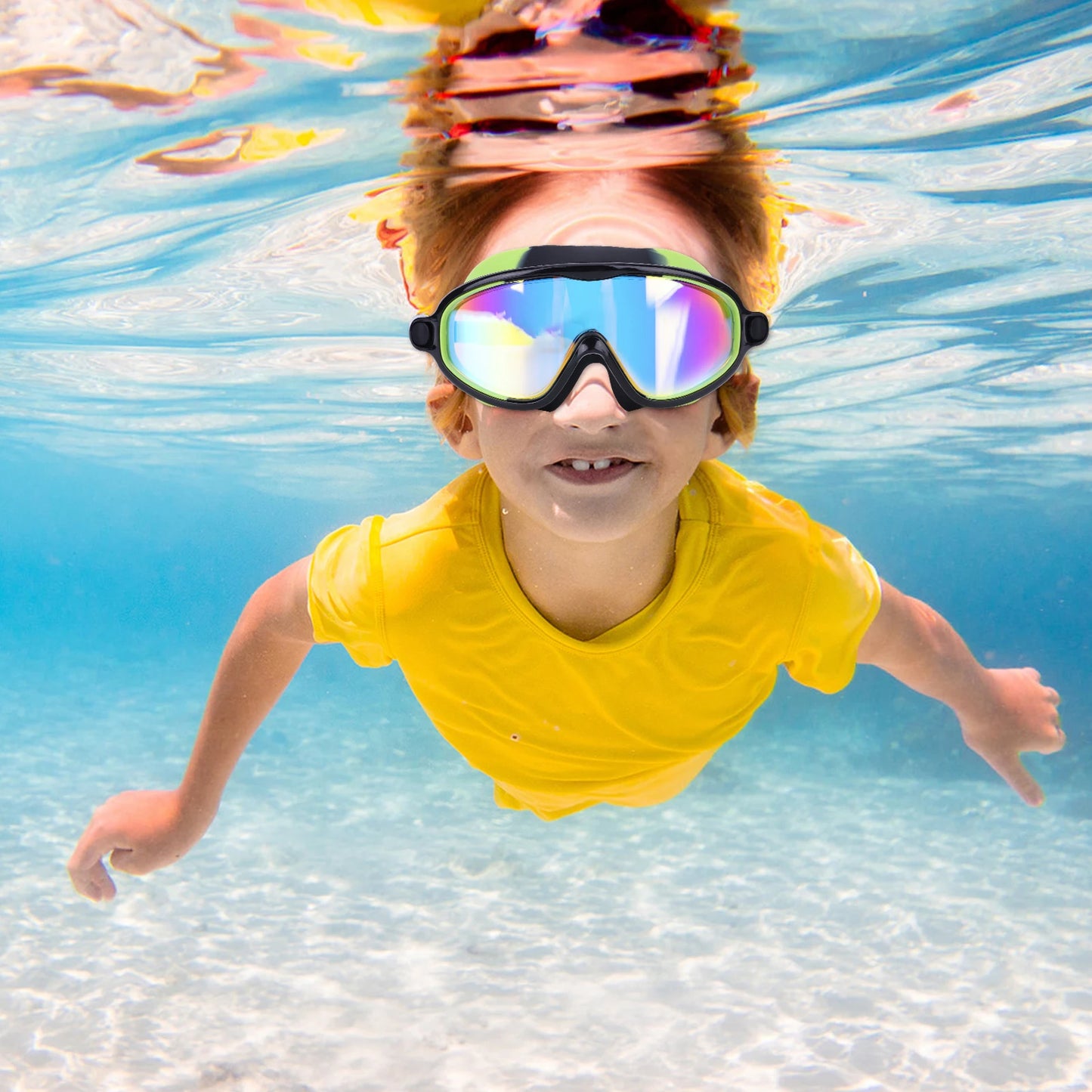 2Pcs Swimming Goggles Anti Fog Transparent Swimming Glasses Leakproof Wide View Swimming Eyewear Professional Swim Equipment