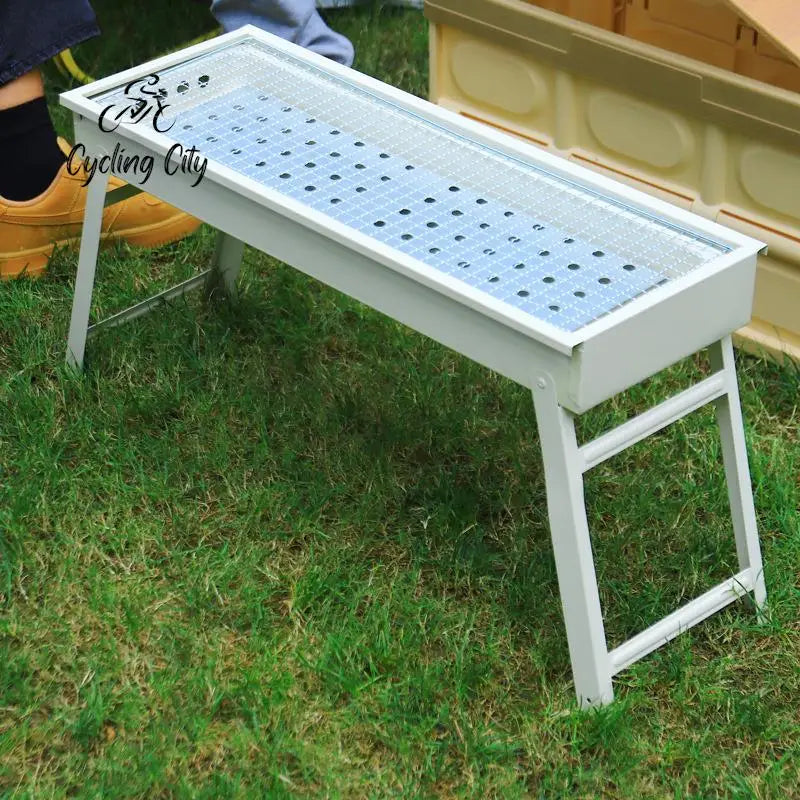 Cycling City Outdoor BBQ Stove Household Folding Grill Mini Barbecue Artifact Portable Charcoal Grill Pull-Out Charcoal Grill