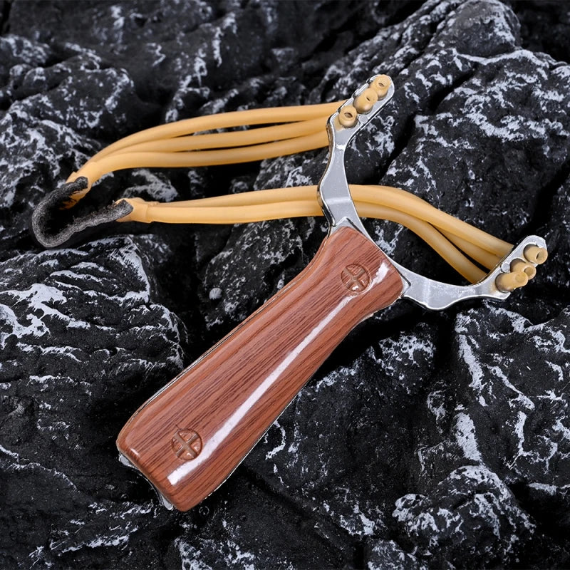 Powerful Sling Shot Aluminium Alloy Slingshot Camouflage Bow Catapult Outdoor Hunting Shooting Professional Slingshot