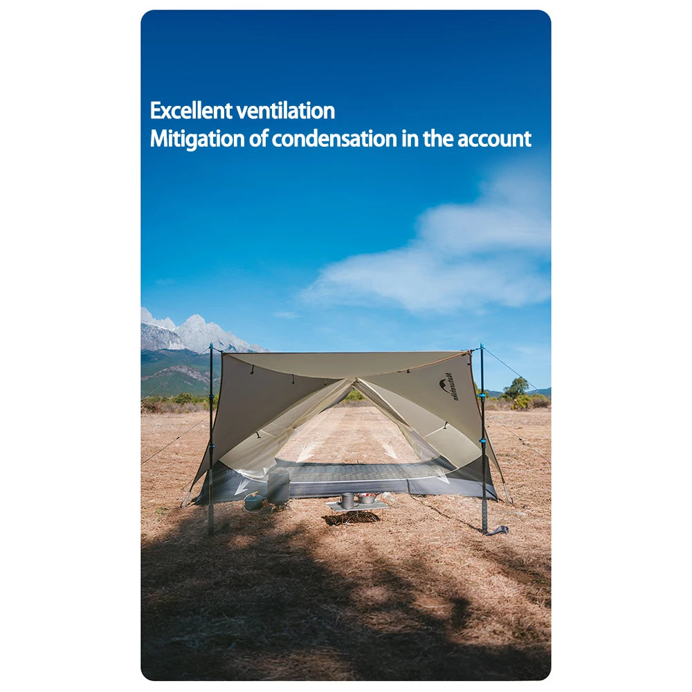 Naturehike Mongar UL 2 Person Backpacking Tent 15D Ultralight Travel Tent Waterproof Hiking Survival Outdoor Camping Tent