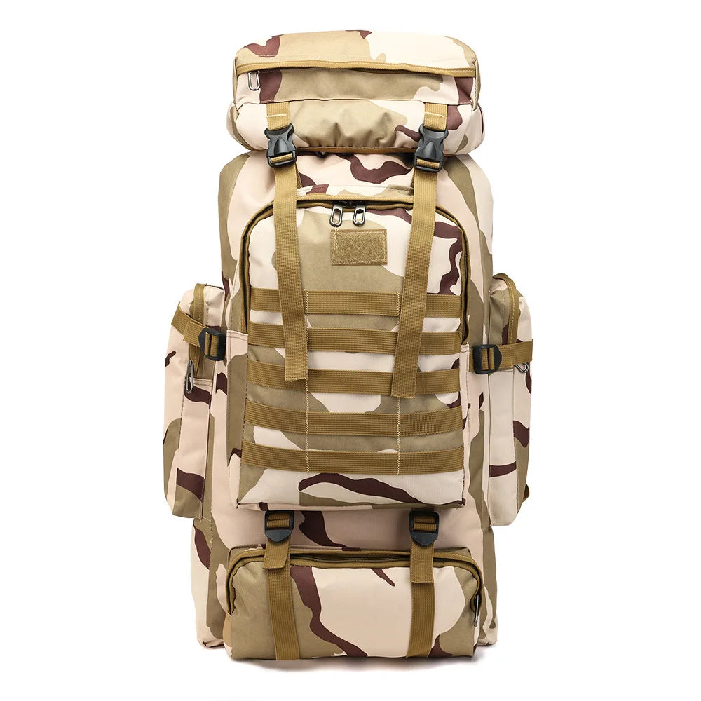 Tactical Backpack 80L, Military Backpack, Waterproof Backpack, Used for Camping, Hunting, Fishing, Hiking