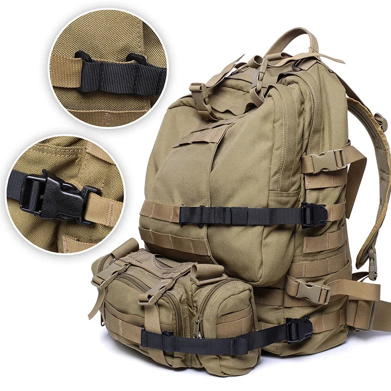 4pcs Molle System Webbing Straps Tactical Backpack Vest Adapter Belts Outdoor Sports Climbing Hiking Hunting Bags Chest Straps