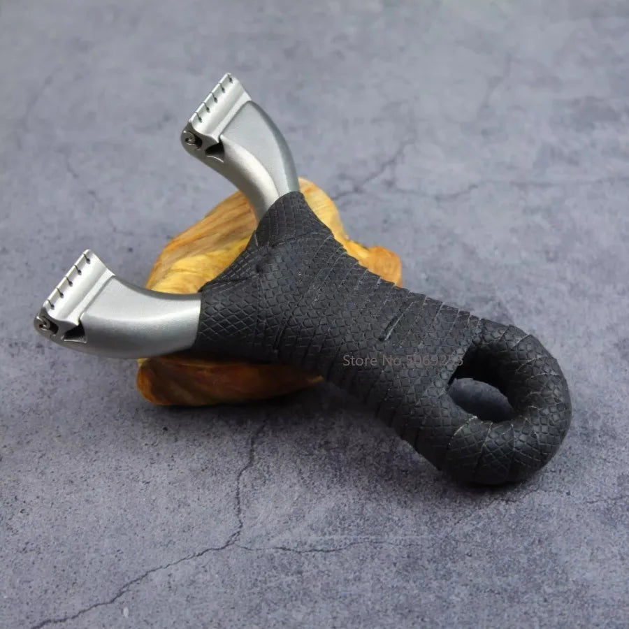 Stainless Steel Hunting Slingshot Quick Pressure Installation Rubber Band Professional Shooting Catapult for Tactical Game Toys