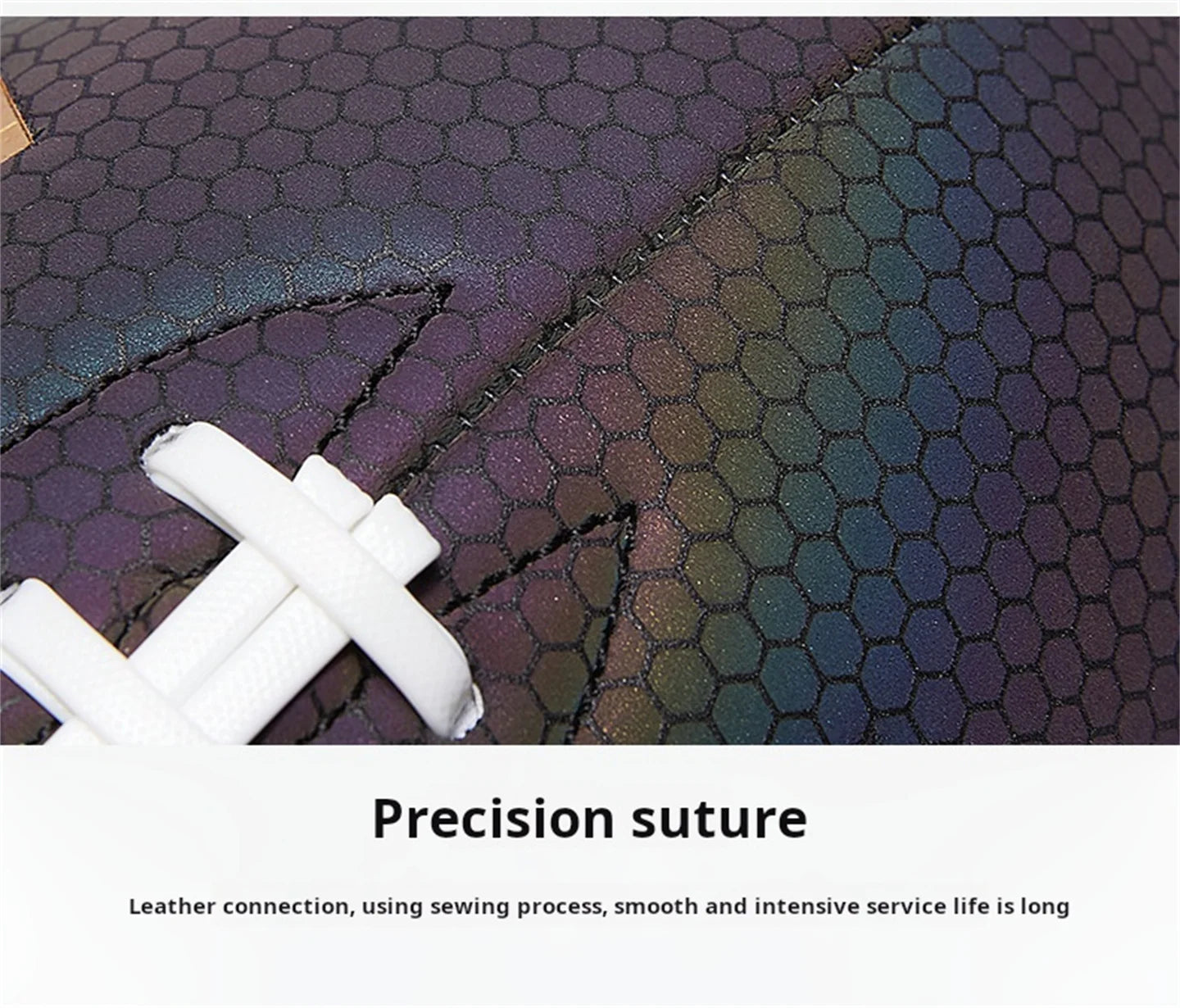 Luminous Fluorescent Reflective Rugby Pu American Standard Game Training Ball