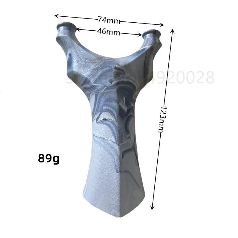 Strong Flat Rubber Band Slingshot Resin Slingshot Outdoor Hunting Catapult Slingshot Head Precision Competitive Slingshot