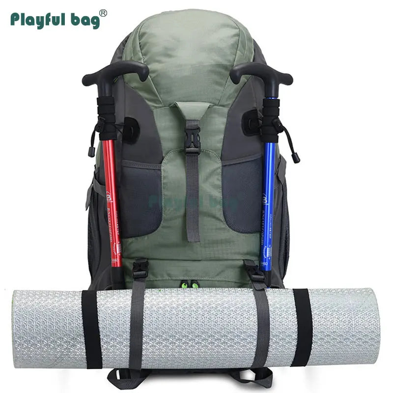 50L Outdoor Mountain Backpack Professional Waterproof Large  Capacity Light Hiking Travel Backpack Adult Bag AVA134