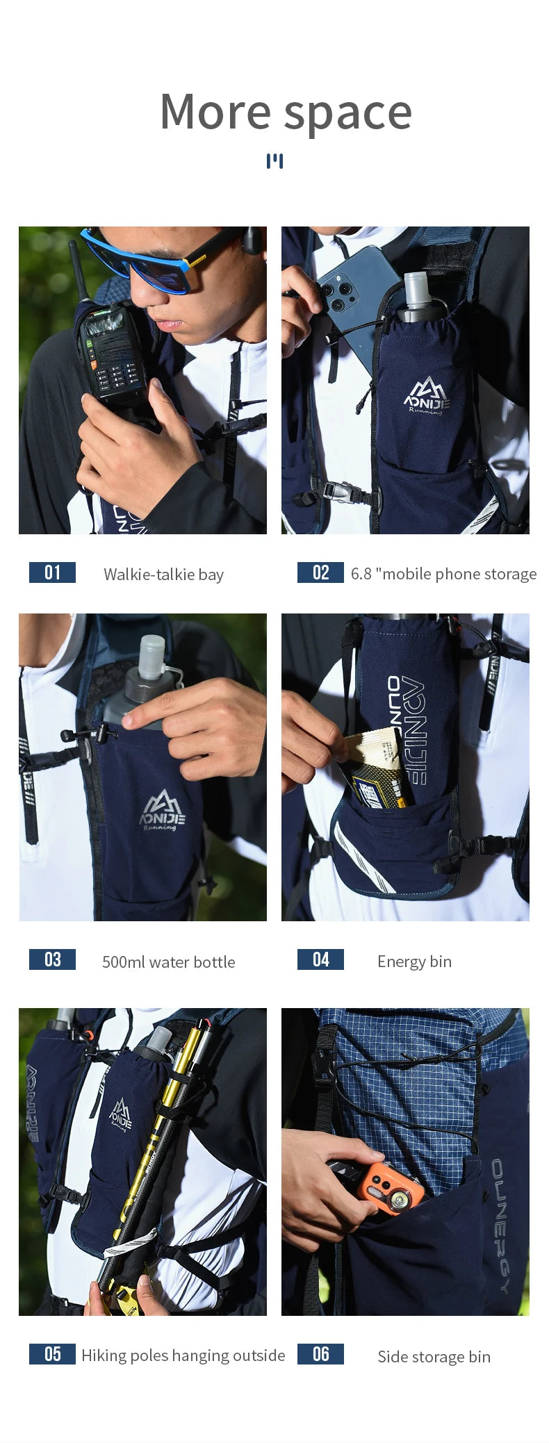 AONIJIE 30L Large Capacity Outdoor Climbing Backpack Camping Daypack Travel Bag For Hiking Trekking Mountaineering