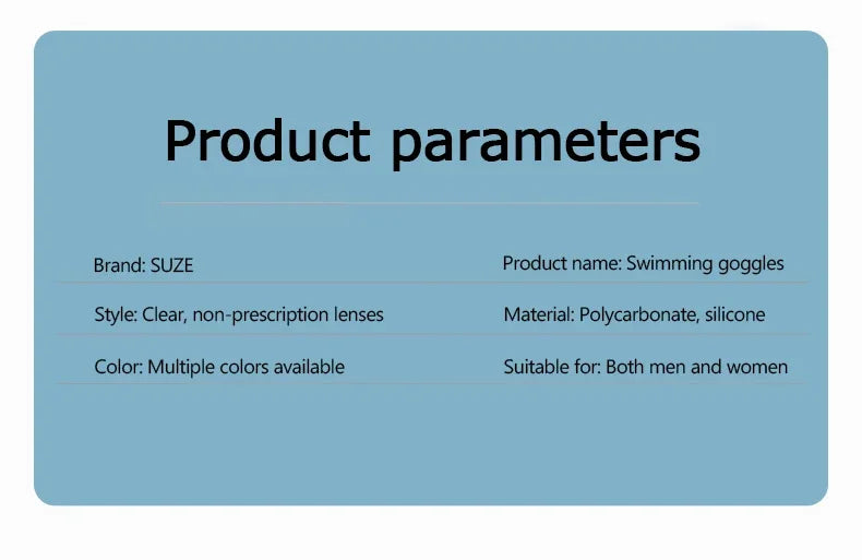 High Definition Anti Fog Swimming Goggles with Comfortable Silicone Seal Includes Swim Cap and Storage Box