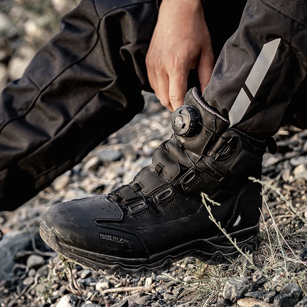Breathable Motorcycle Riding Protective Boots Non-slip Wind Proof Boots Wear Resistant Motorcycle Riding Shoes for Man Woman