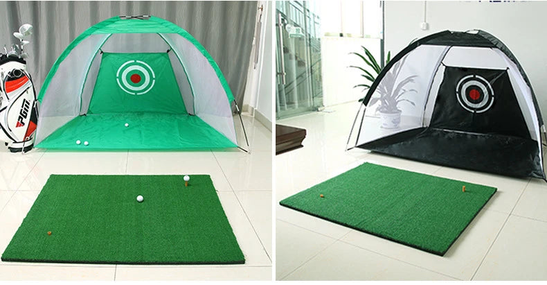 PGM Brand Golf Hitting Cage Indoor 2M 3M Golf Practice Net Tent Garden Grassland Golf Training Equipment Mesh Mat Outdoor Swing