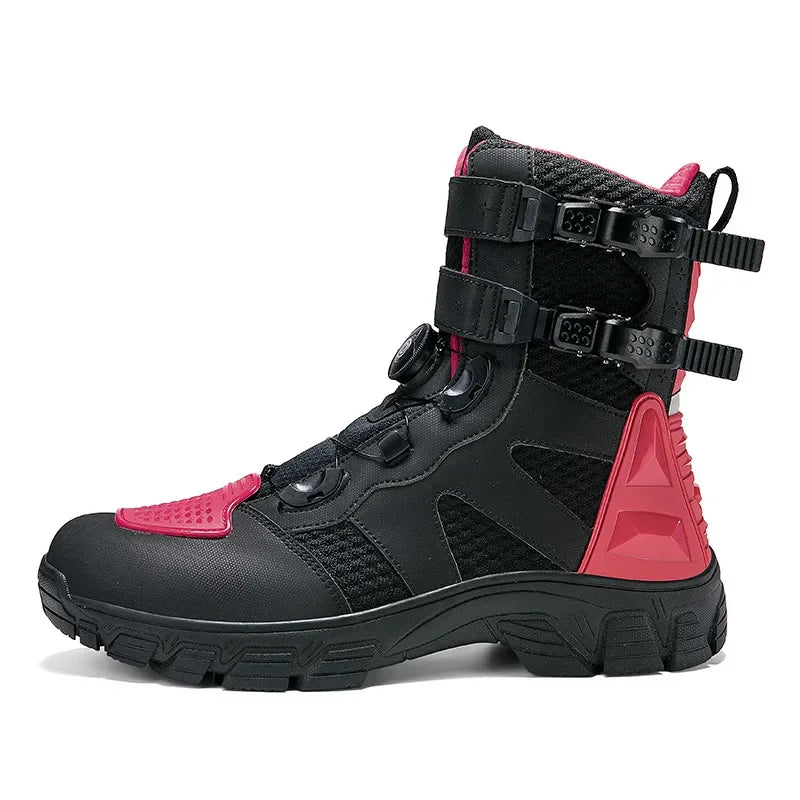 Summer Breathable Anti-fall Durable Off-road Motorcycle Riding Boots Knight Shoes Dirtbiker Cycling Anti-fall Botas