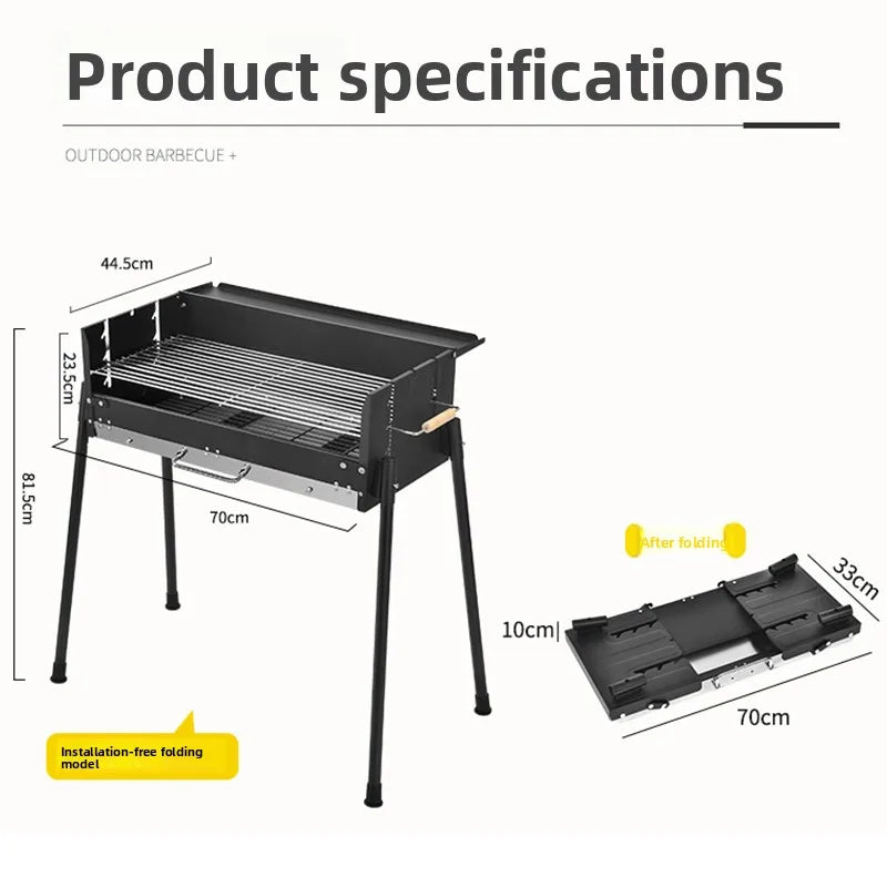 Barbecue home outdoor camping barbecue portable picnic tools courtyard