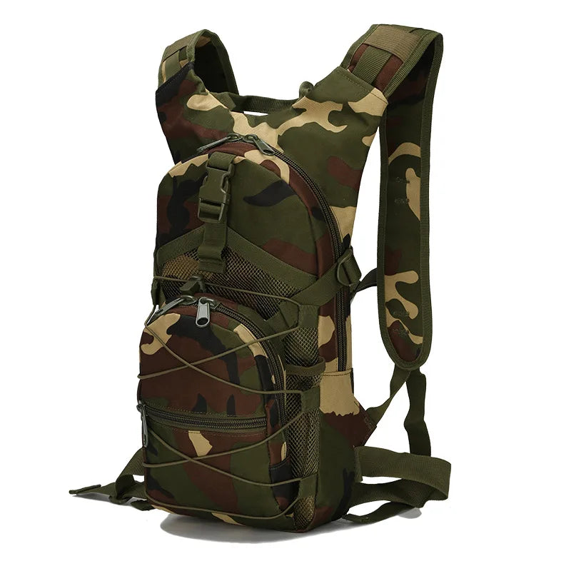 Oxford 15L Molle Tactical Backpack 800D Travel Hiking Bicycle Backpacks Outdoor Sports Cycling Climbing Trekking 3P Bag