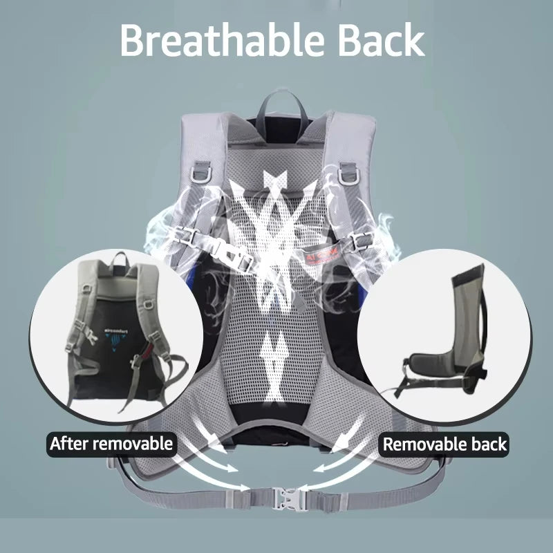 30L Outdoor Backpack Hiking Bag Multi functional Anti splash Mesh Frame Backpack for Tourism Ultra Light Travel Backpack