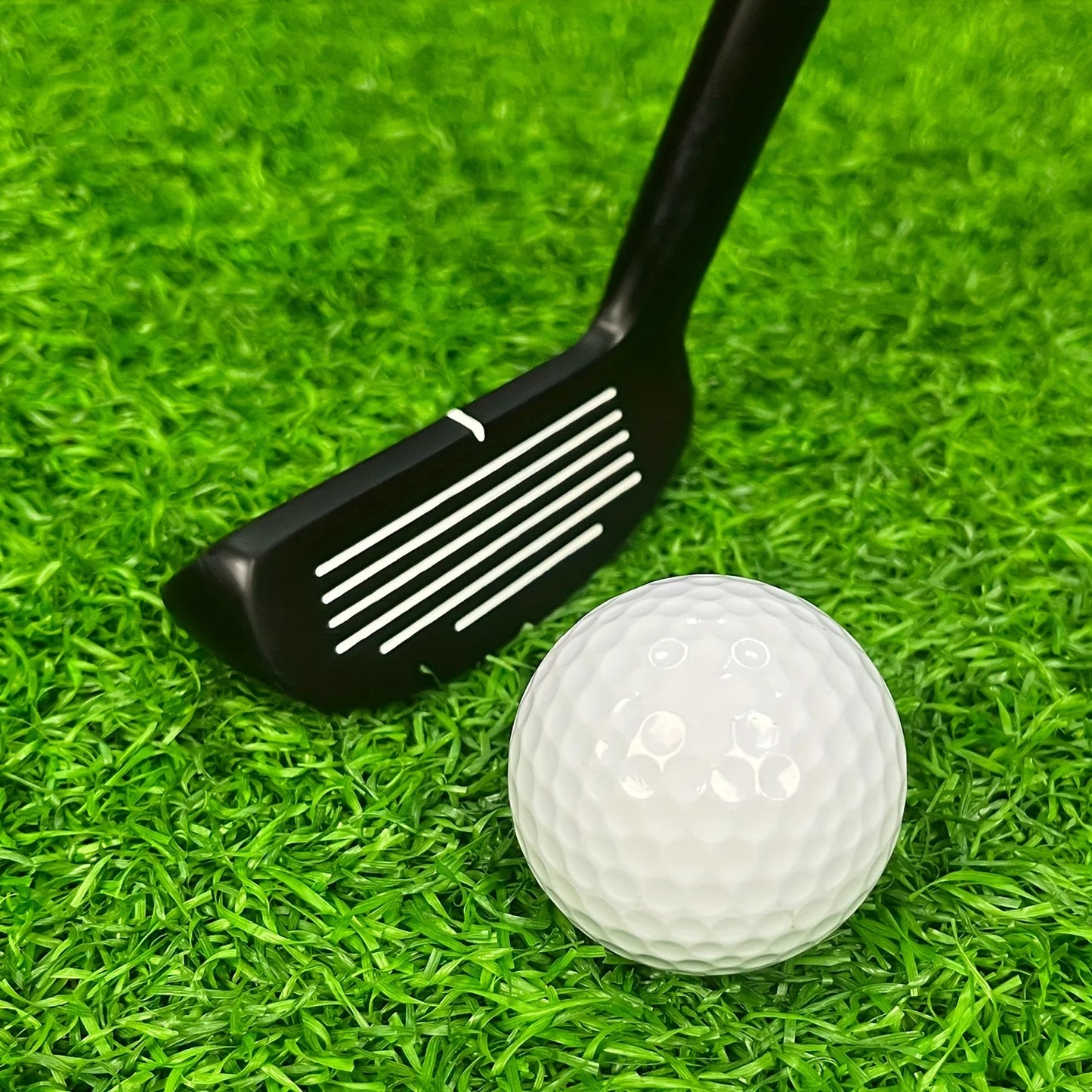 CRESTGOLF Adjustable Telescopic Golf Club Double Sides Chipper Golf Putter Right Handed or Left Handed Black Accessories