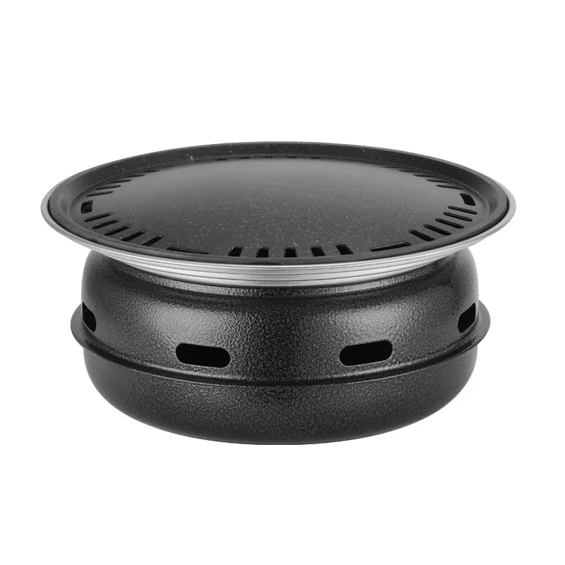 Portable Charcoal Grill Set for Outdoor BBQ Korean Style Smokeless Cooking Tea Stove Family Use