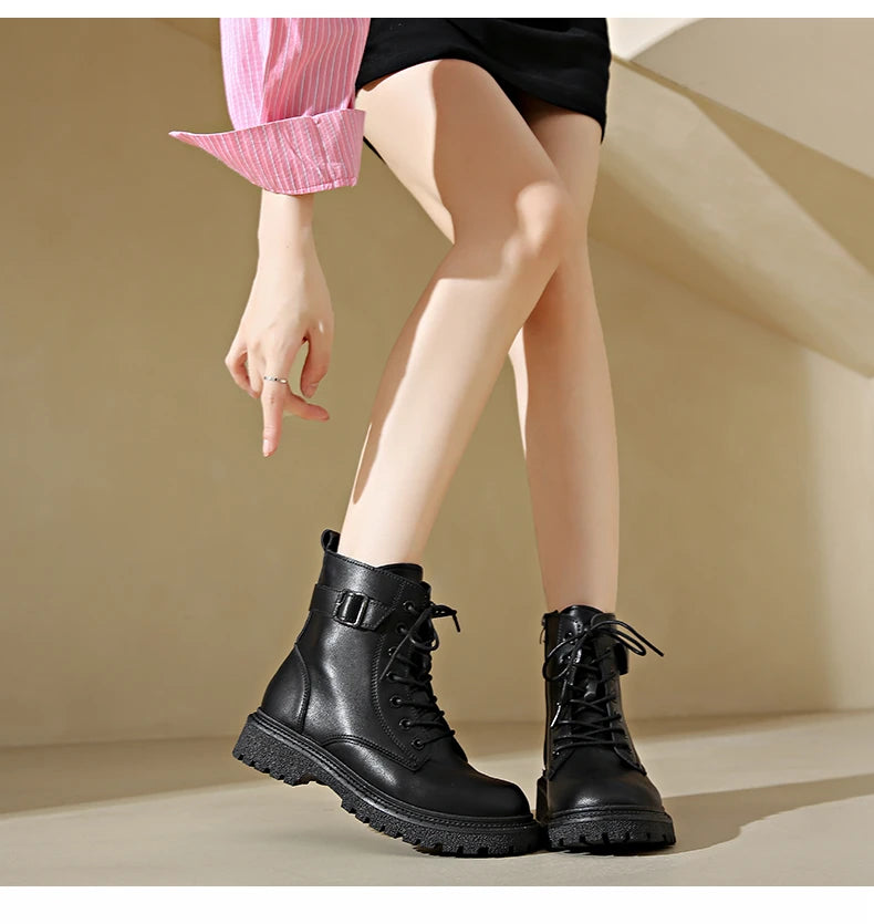 Women Boots 2024 Autumn Winter New Fashion Classic Short Boot Handsome Ankle Boot Work Clothes Shoe Botas de mujer black boots