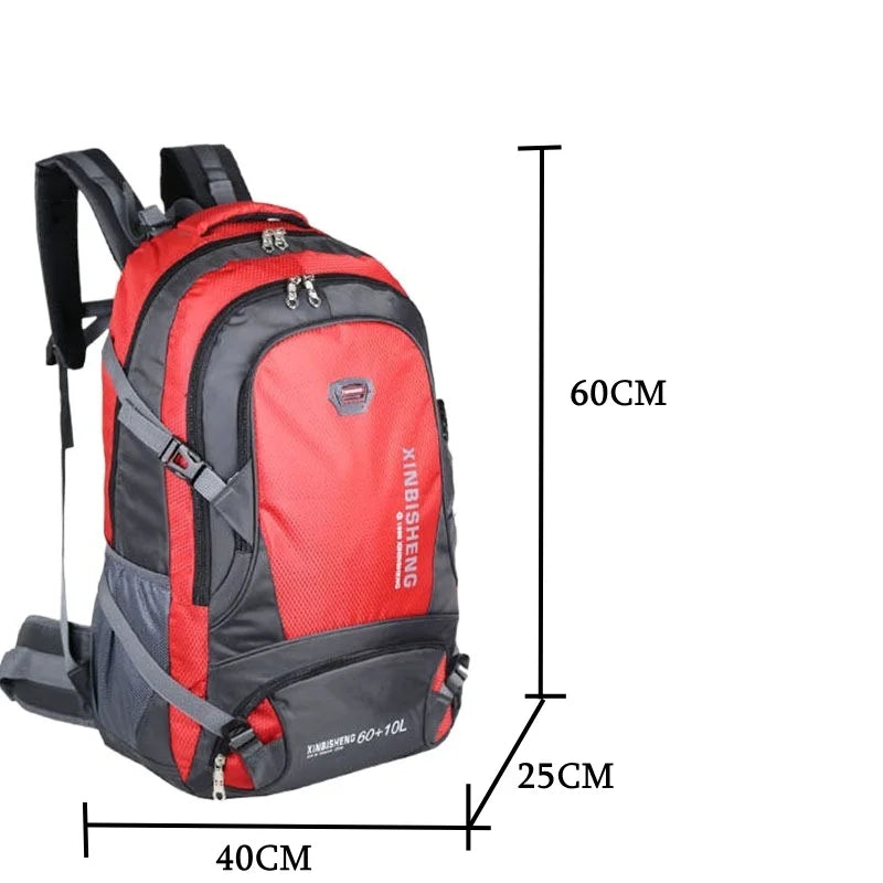 70L Outdoor Hiking Sports Travel Backpack School Bag Large Capacity Trekking Camping Climbing Back Pack Rucksack Tactical Bags