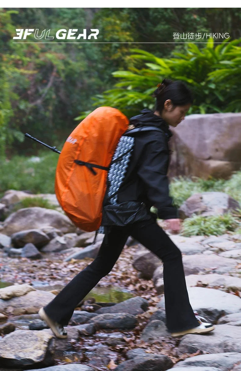 3F UL Gear UHMWPE Rain Cover For Backpack Outdoor Ultralight Hiking waterproof Trekking Rainproof 20-85L Backpack Cover