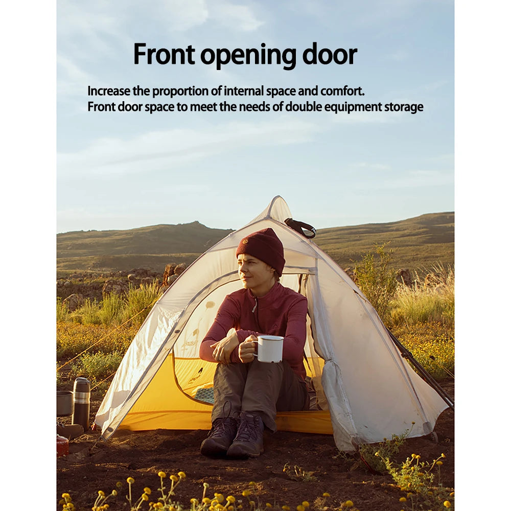 Naturehike Cloud Up 2 Camping Tent 1-2 Person Nylon 20D Travel Tent Waterproof Portable Hiking Backpacking Tent Ultralight