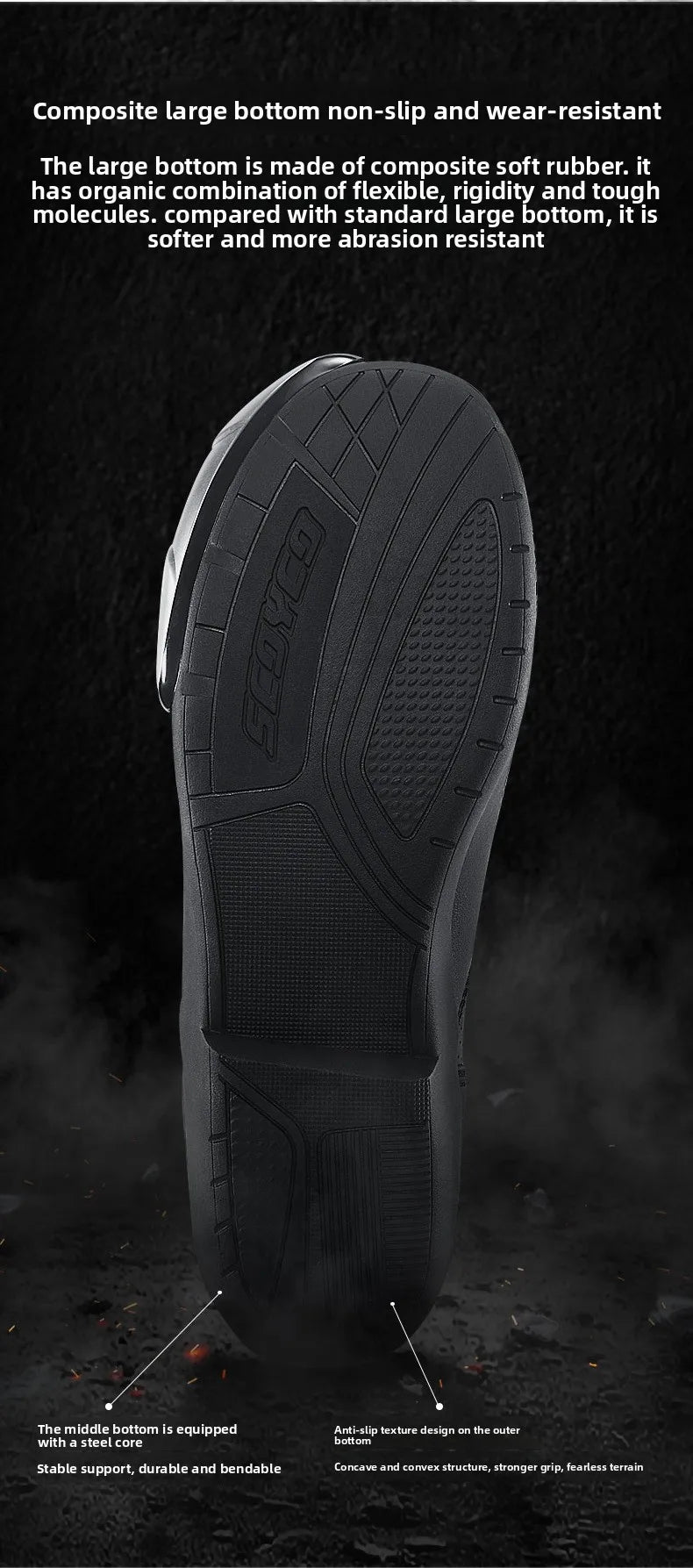 Scoyco R2 Motorcycle Riding Boots Locomotive Anti-drop Shoes Knight Competition Road Racing Shoes Men's Four-season New Products