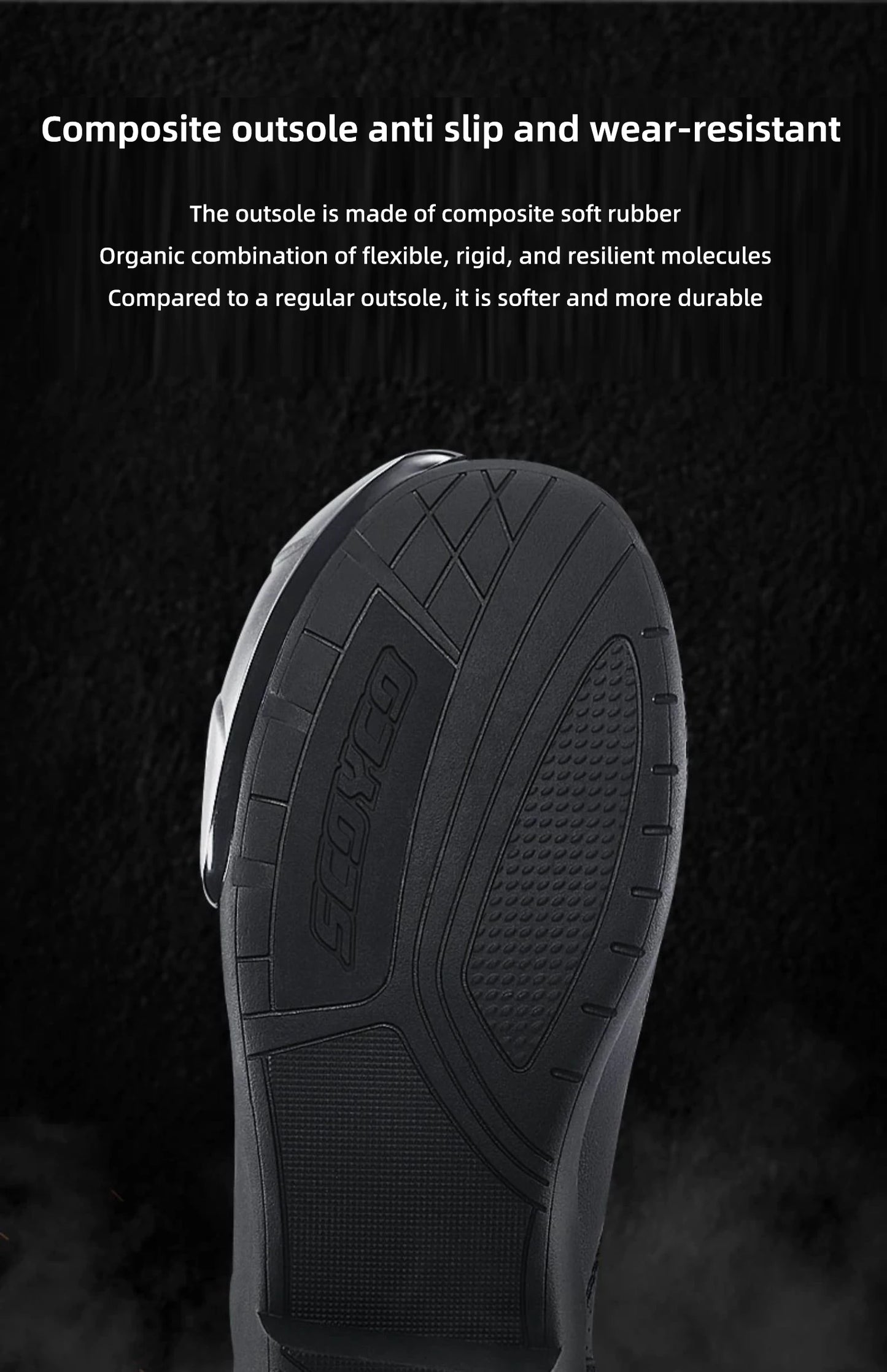 SCOYCO Motocross Boots Men Anti-fall Non-slip Motorcycle Protective Boots Breathable Wear-resistant Motorcyclist Shoes Equipment