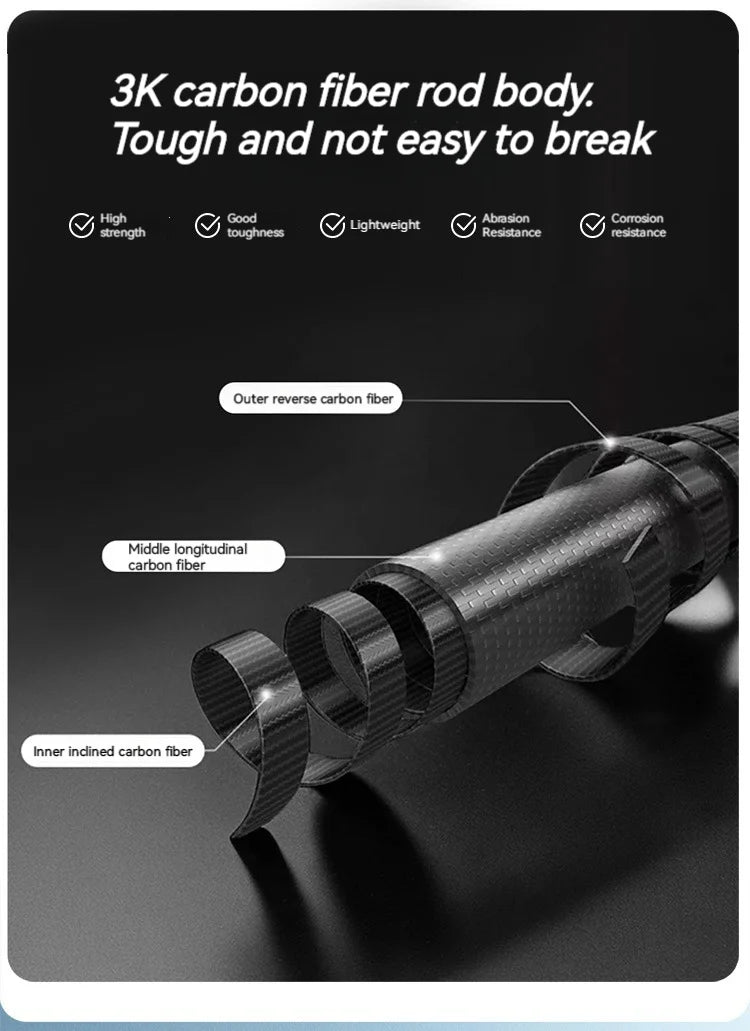 ASTA GEAR Carbon Fiber Climbing Alpenstock Ultra Light Aluminum Alloy  ul Tent Ceiling Support Rod Carbon Hiking  Climbing Stick