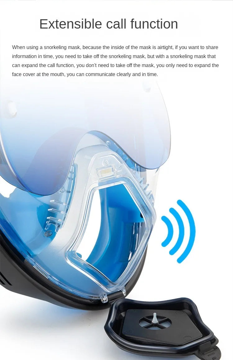 2025 New Professional Snorkeling Mask For Kids Adults High-definition Anti Fog Foldable Swimming Fully Dry Myopia Diving Goggles