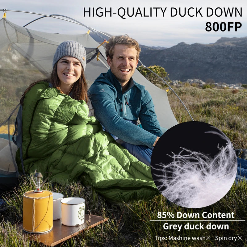 Naturehike Duck Down Sleeping Bag Ultralight Waterproof Four Seasons Envelope Sleeping Bag Camping Fishing Sleeping Bag CW295