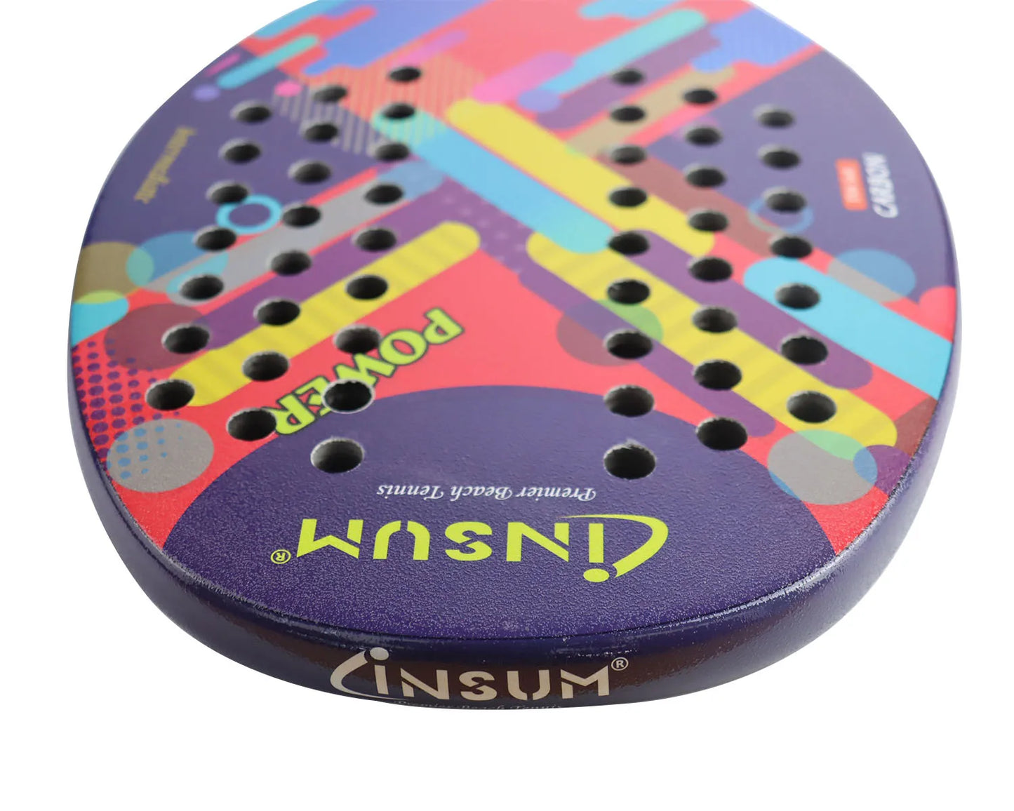 Lightweight Beach Tennis Racket - Carbon Fiber Beach Tennis Paddle with Ultra Grip Sand Grit Surface with Protective Cover Bag