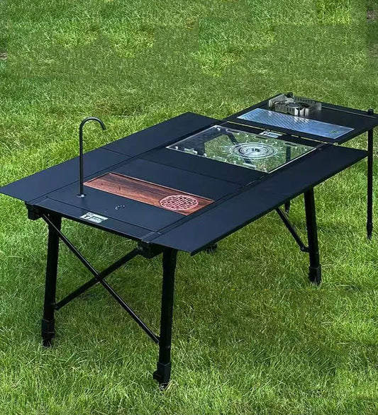 Aluminum Alloy Portable Table for Outdoor Camping, Magic Master Table, 3 Unit IGT Table, Folding Table