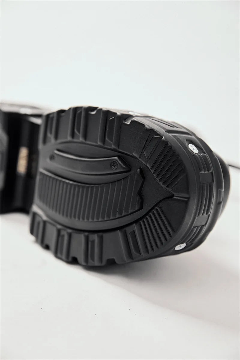 Women Omet Dark Motorcycle Heavy Metal Platform Cross-border Boots 2024 Spring New Female Punk Small Leather Men Shoes