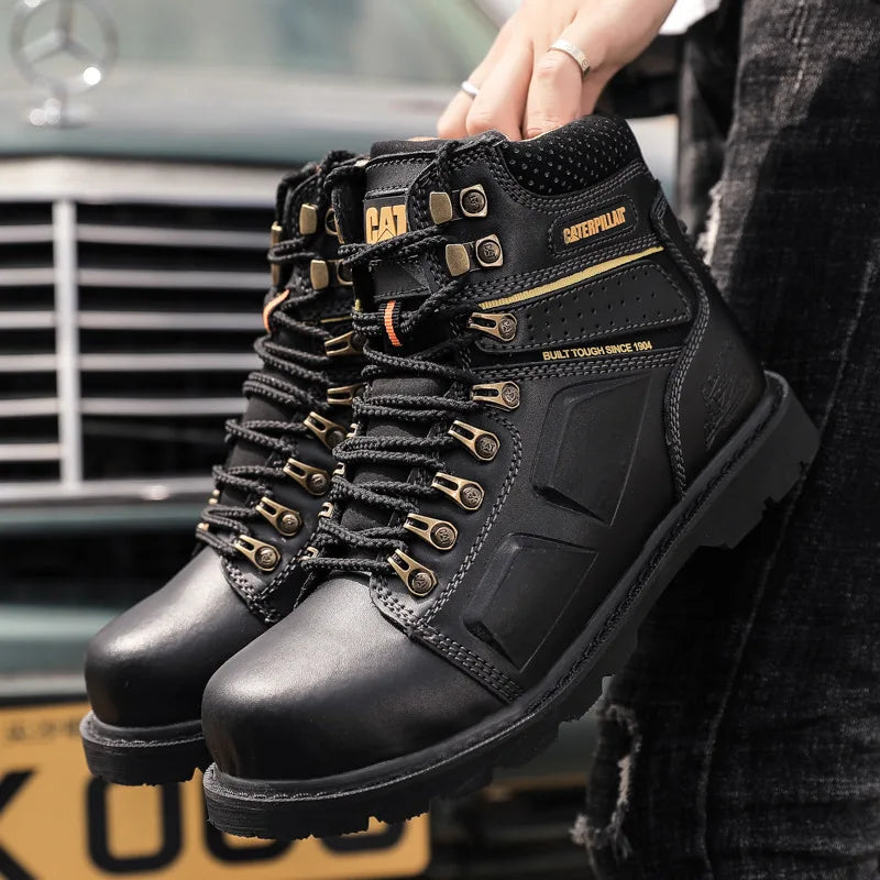 Hot Selling Men's And Women's Motorcycle Boots, Genuine Leather Couple's Workwear Boots, Outdoor Hiking Boots, Hiking Boot, Cyc