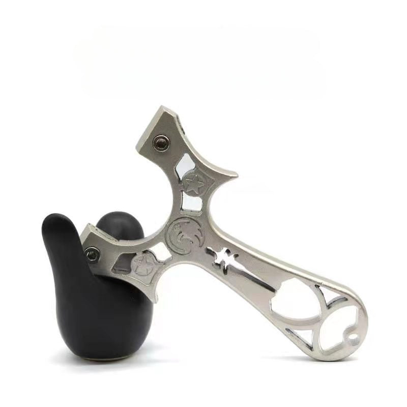 Alloy Slingshot Powerful Quick-press Design Catapult Compound Bow Professional Outdoor Shooting Sports Hunting Accessories Set