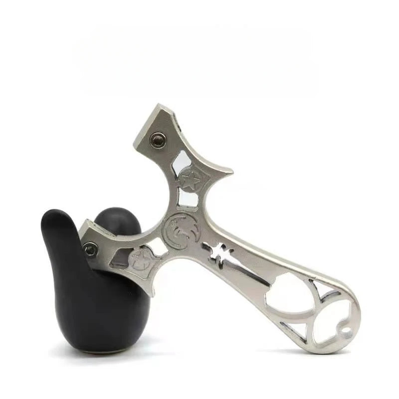 Alloy Slingshot Powerful Quick-press Design Catapult Compound Bow Professional Outdoor Shooting Sports Hunting Accessories Set