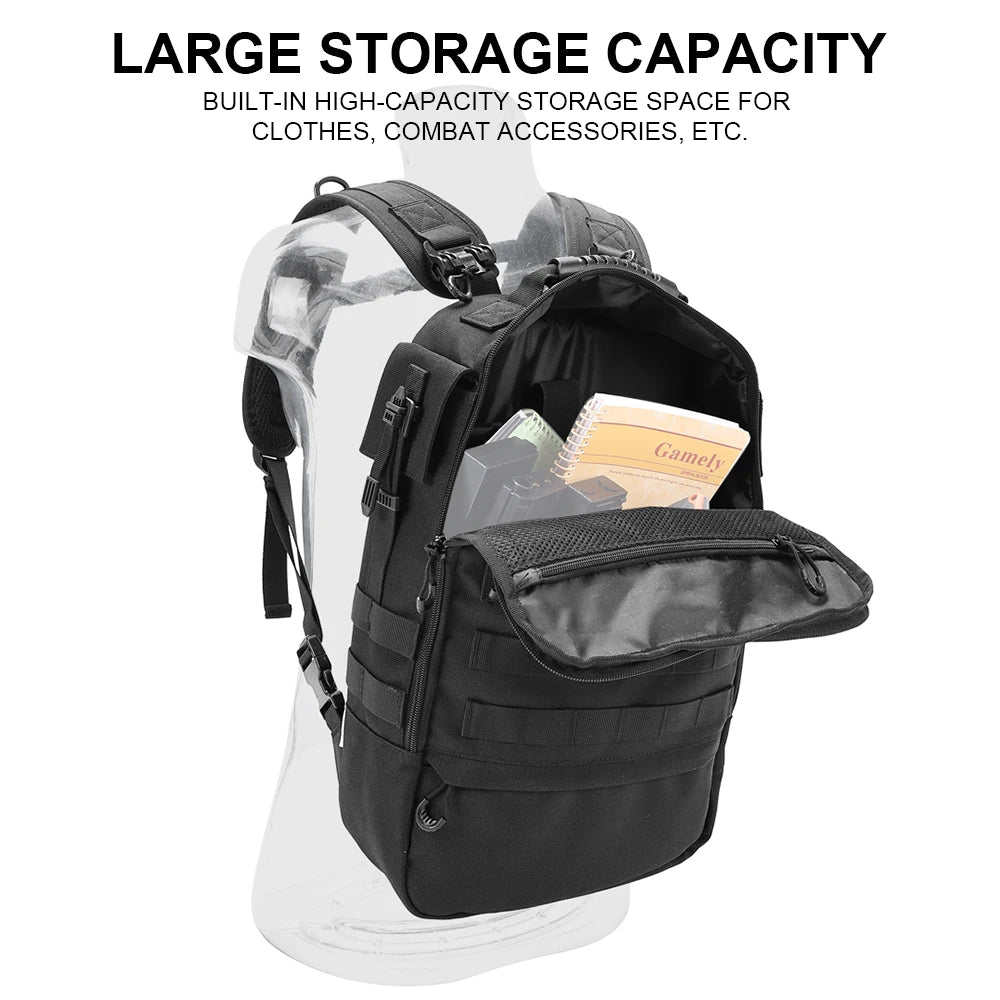 SINAIRSOFT Tactical Backpack Army Molle Work Bag Rucksack Daypack For Travelling Hiking Hunting Outdoor Sports