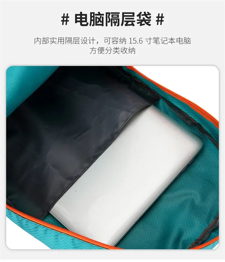 25L Light Folding Waterproof Unisex Hiking Fitness Camping waterproof Climbing Travel Bag Outdoor Sports Leisure Backpack