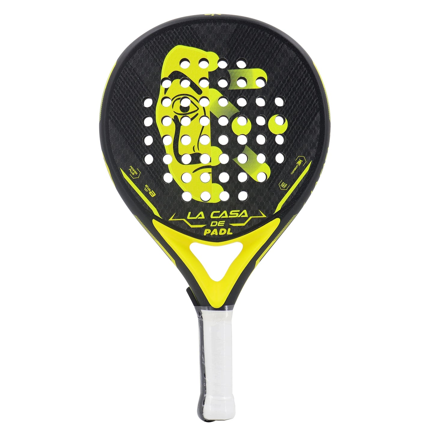 Paddle Racket 3K/12K/18K/Carbon fiber rough finish with Eva soft memory foam core Round Shape High balance Paddle