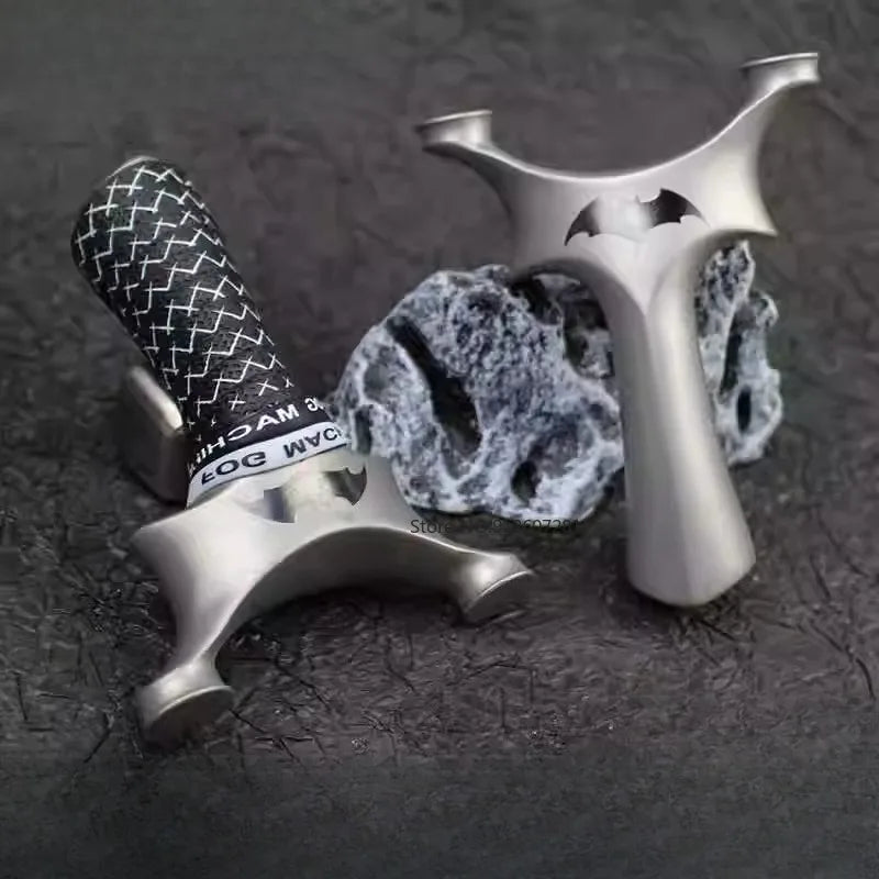 Professional Slingshot Hunting Stainless Steel Catapult Metal Handle Outdoor Shooting Toy